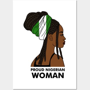 Proud Nigerian Woman, Nigeria Flag African Posters and Art